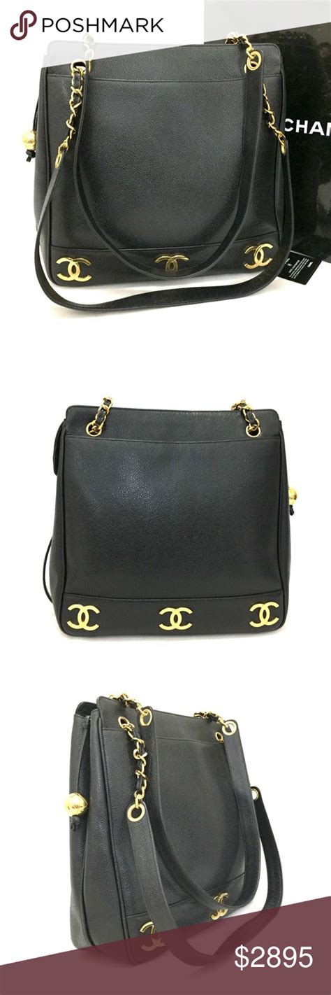 chanel triple small cc chain tote bag|Chanel mini shopping bag.